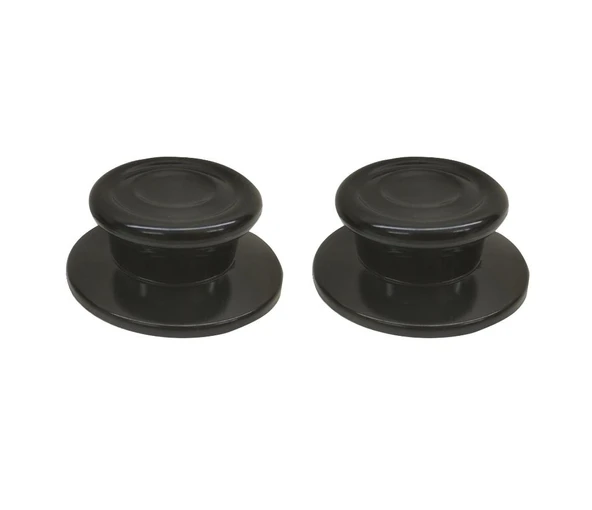 Nalburkent Tencere Cam Ve Metal Kapak Kulpu Lüks Siyah 2 Li ürün görseli 1