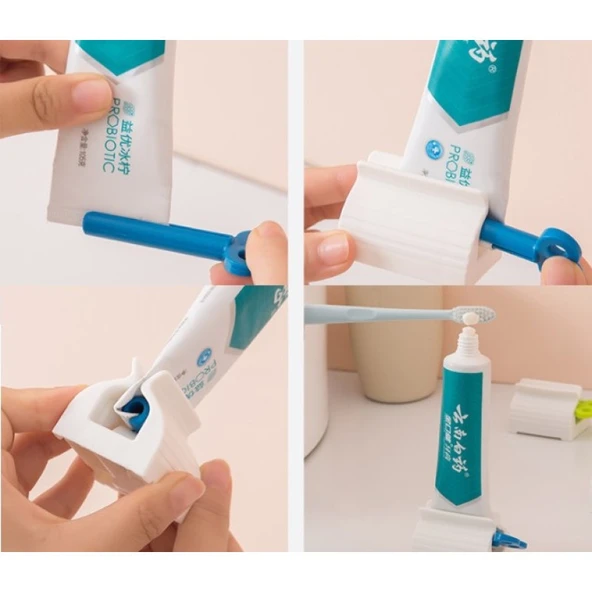 Diş Macunu Sıkacağı Çevirmeli Pratik Krem Merhem Sıkacağı - Resim 4