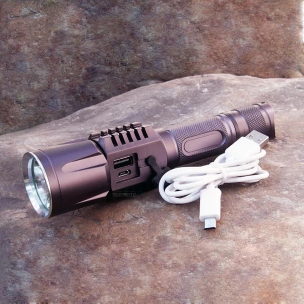 Baretta Brs18 Oto Şarjlı T6 Led 3000 Lümen El Feneri - 5