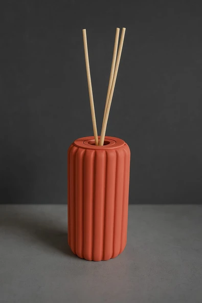 Kiremit Beton Oda Kokusu Şişesi Ve Çubuğu