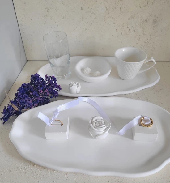 Beton Söz Nişan Tepsisi