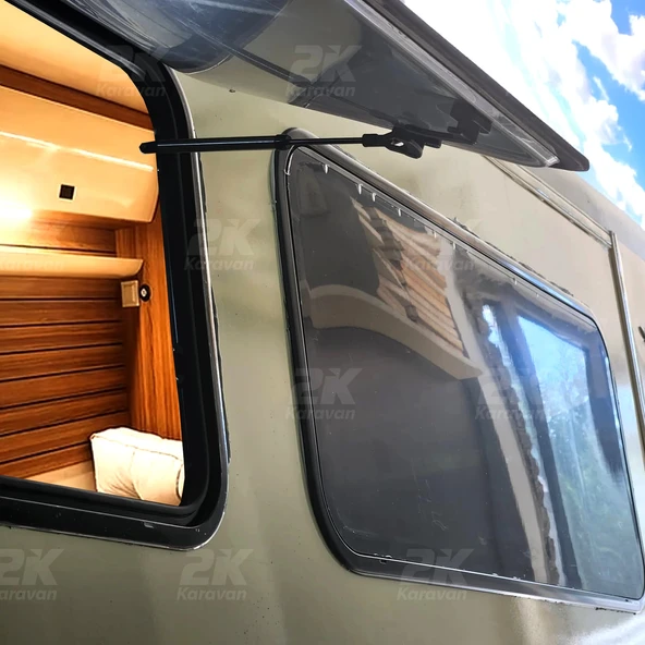 Einstein 50x90cm Amortisörlü Akrilik Karavan Camı / Pencere - Resim 7