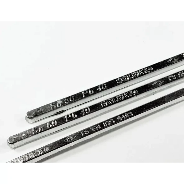 Soldex Çubuk Lehim 60-40, 1 kg, Sn:60 / Pb:40