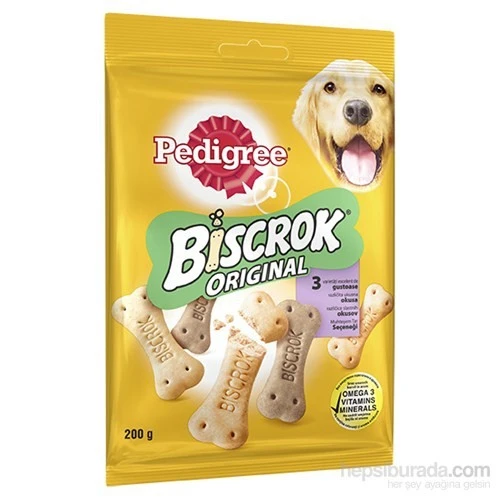 Pedigree Biscrok Original Köpek Ödül Bisküvisi 200 Gr ürün görseli 1
