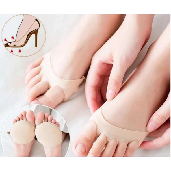 Bir Çift Ayak Parmak Altı Destek Pedi 9 cm Pamuklu Kumaş, Ağrı Önleyici Taban Nasır Koruyucu - Resim 7