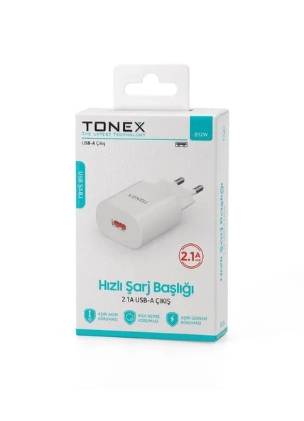 Tonex 12W 2.1 A Usb Şarj Başlığı B12W - 5 ADET