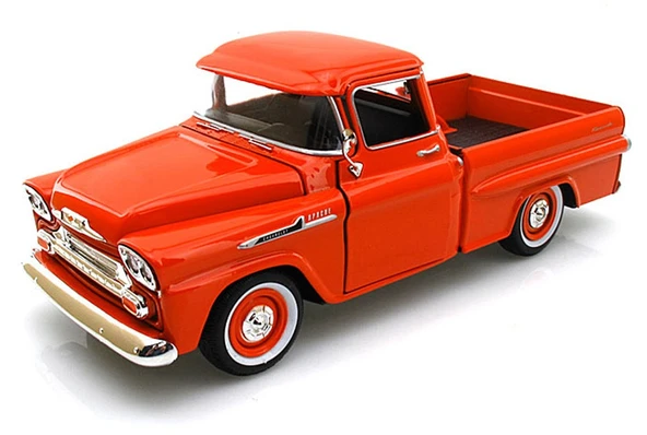 MotorMax 1958 Chevrolet Apache Fleetside Pickup 1/24 Model Araba ürün görseli 1