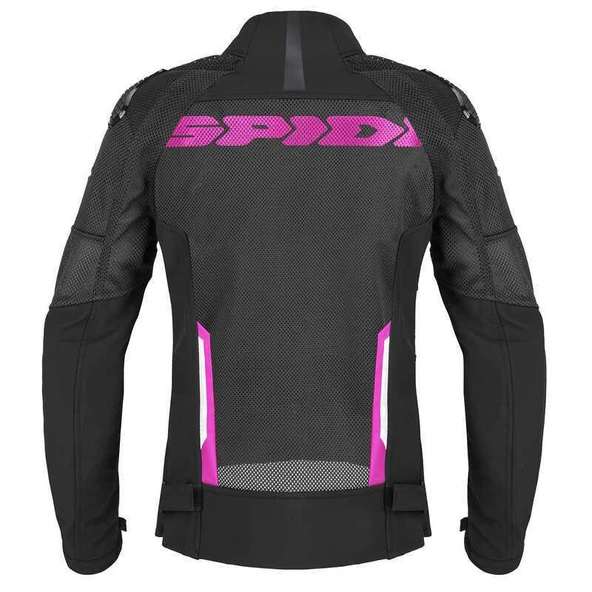 SPIDI RACE WARRIOR 2 NET LADY YAZLIK CEKET SİYAH FUŞYA - Resim 2