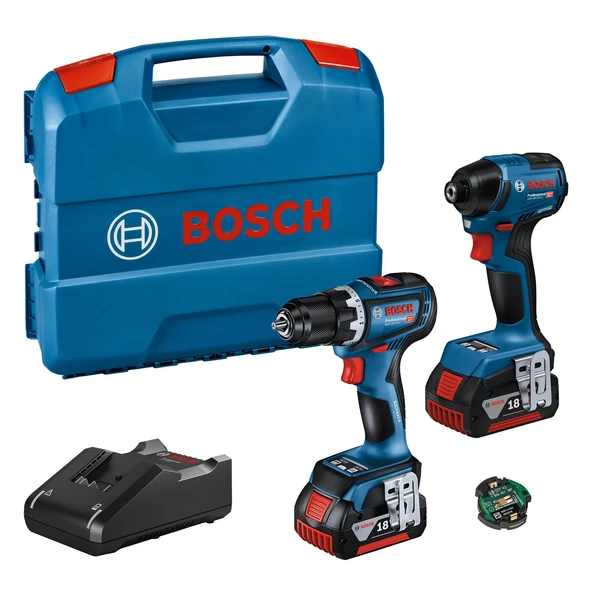 Bosch GDR 18V-220C+GSR 18V-90C Kombi Set 2x4,0Ah ürün görseli