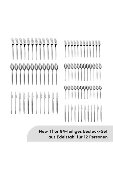 Thor 84 Parça Çatal Kaşık Takımı - 3