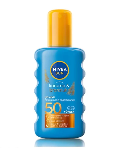 Nivea Koruma Ve Bronzluk Güneş Spreyi Spf50+ 200 Ml