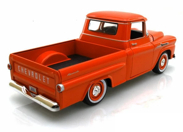 MotorMax 1958 Chevrolet Apache Fleetside Pickup 1/24 Model Araba - Resim 4