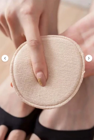 Bir Çift Ayak Parmak Altı Destek Pedi 9 cm Pamuklu Kumaş, Ağrı Önleyici Taban Nasır Koruyucu - Resim 2
