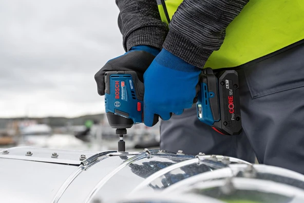 Bosch GDR 18V-220C+GSR 18V-90C Kombi Set 2x4,0Ah - Resim 3