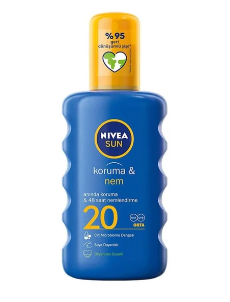 Nivea Koruma ve Nem Güneş Spreyi Spf20 200 Ml