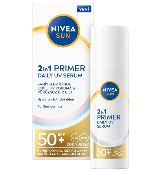 Nivea 2in1 Primer Güneş Koruyucu Serum Spf50+ 30 Ml