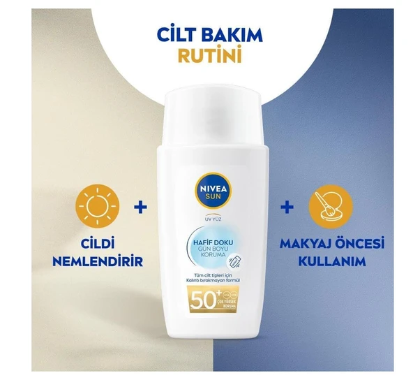 Nivea Hafif Doku Güneş Koruyucu Krem Spf+50 40 Ml - 2