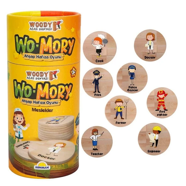 Woody Wo-Mory Ahşap Hafıza Oyunu - 2