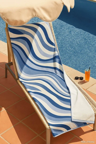 Unisex Baskılı Plaj Deniz Havuz Havlusu %100 Pamuk 70x145 Cm Wonderfull - 10