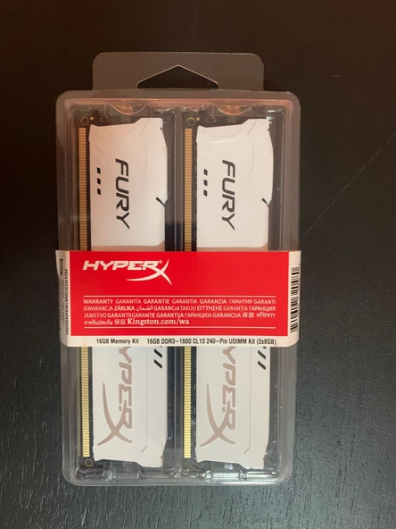 Kingston HyperX HX318C10FWK2/16 16GB DDR3 1600 MHz  PC Bellek - 3