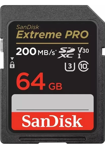 SanDisk Extreme Pro SDSDXXU-064G-GN4IN 64 GB SD Hafıza Kartı 200/90MB/S - 1