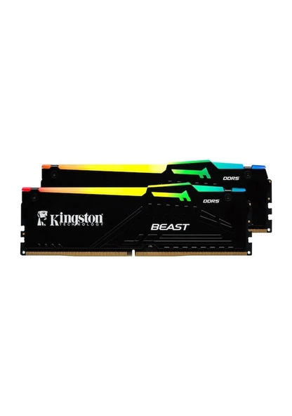Kingston Beast RGB KF560C30BBEAK2-32TR 32 GB (2x16 GB) DDR5 6000 MHZ CL30 Siyah RAM - 1