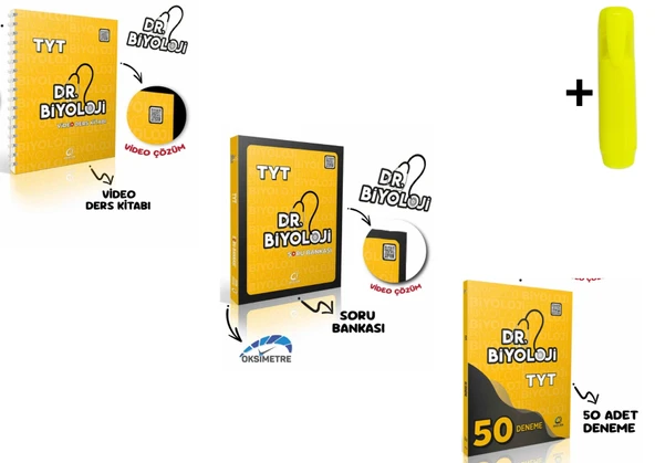 Dr. Biyoloji Tyt Video Ders Kitabı Soru Bankası Deneme Seti 3 Kitap ürün görseli