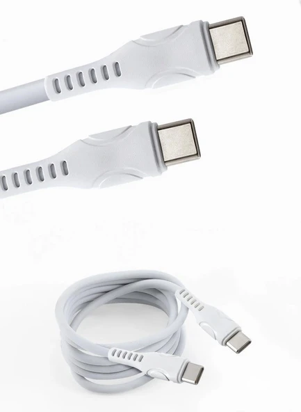 Tonex Ma74 Type-c To Type-c 60w Pd Data Kablo Beyaz - 20 ADET - Resim 2