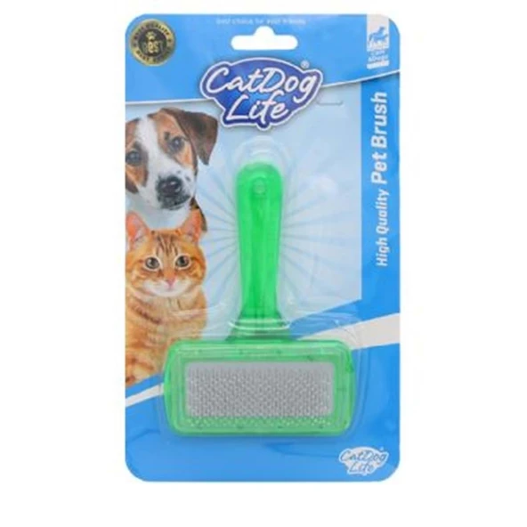 201481 Catlife Fosfor Renkli Kedi Köpek Tarağı ürün görseli 1