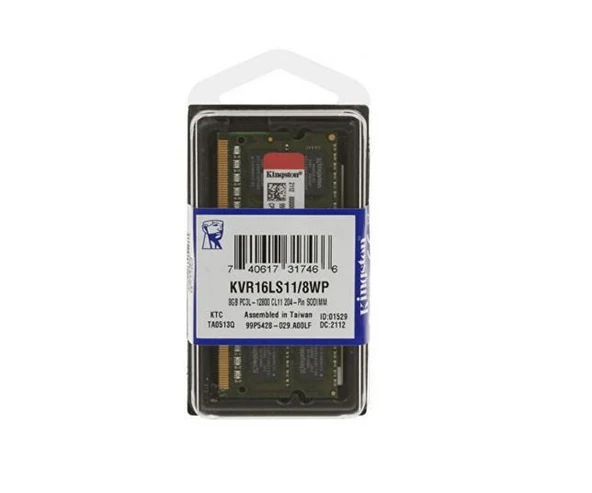 Kingston KVR16S11/8 8 GB DDR3 SODIMM 1600 MHz Notebook Bellek (1.5V)