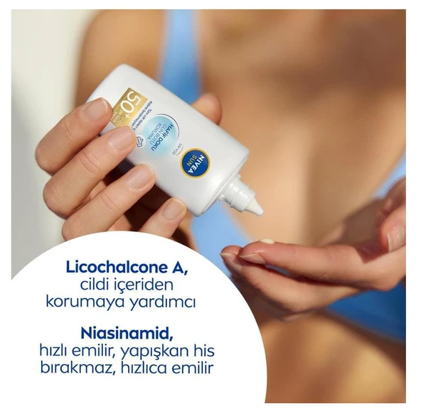 Nivea Hafif Doku Güneş Koruyucu Krem Spf+50 40 Ml - 5