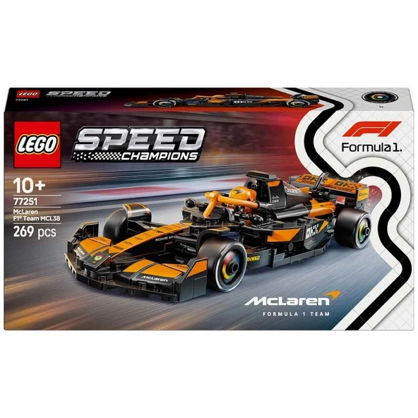 LEGO Speed Champions McLaren F1 Team MCL38 Yarış Arabası - Resim 6