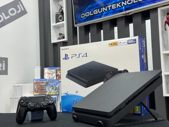 PlayStation 4 Slim 500GB Çift Kol (İKİNCİ EL) - 2