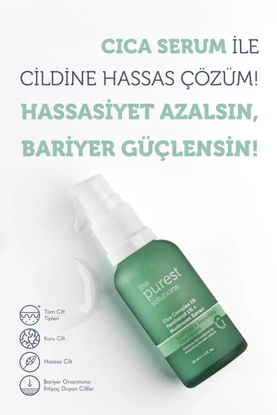 The Purest Solutions Hassas Ciltler İçin Kızarıklık Karşıtı Cica Serum 30 ml - Resim 4