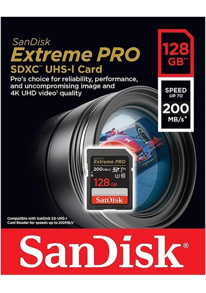 SanDisk Extreme Pro SDSDXXD-128G-GN4IN Class 10 UHS-I U3 V30 128 GB Hafıza Kartı - 2