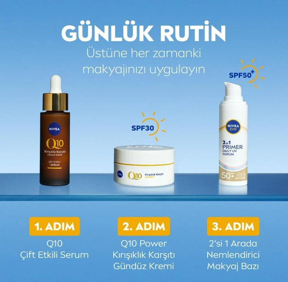 Nivea 2in1 Primer Güneş Koruyucu Serum Spf50+ 30 Ml - 6