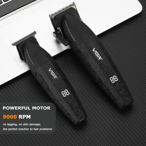 VGR V-640 Profesyonel Saç Kesme Makinesi – 9000 RPM, Paslanmaz Çelik, USB Şarj - 2