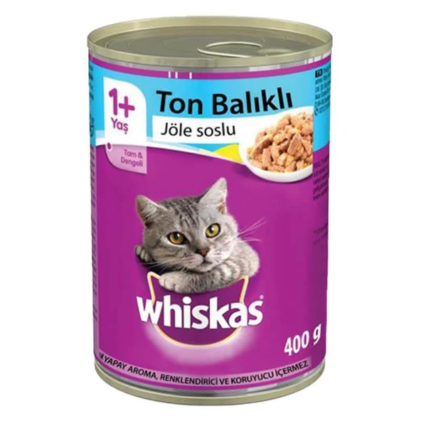 Whiskas Ton Balıklı Yetişkin Kedi Konservesi 400 Gr ürün görseli 1