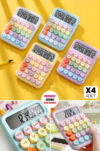 Tilbe Home 2li Yeni Nesil Hesap Makinesi Renkli Tasarım Soft Mavi Renkli Okul İş Ofis 12 Haneli LED Ekranlı Q6