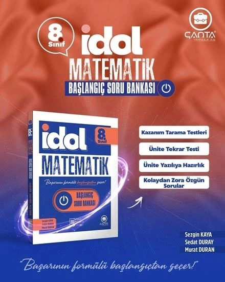 Çanta İdol 8.Sınıf Matematik Başlangıç Soru Bankası ürün görseli