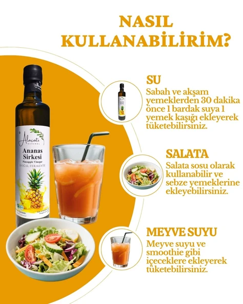 Ananas Sirkesi Doğal Fermantasyon 500 ml - 3