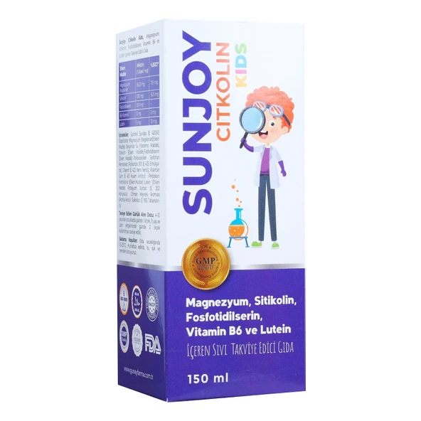Sunjoy Citkolin Kids Takviye Edici Gıda 150 ml ürün görseli
