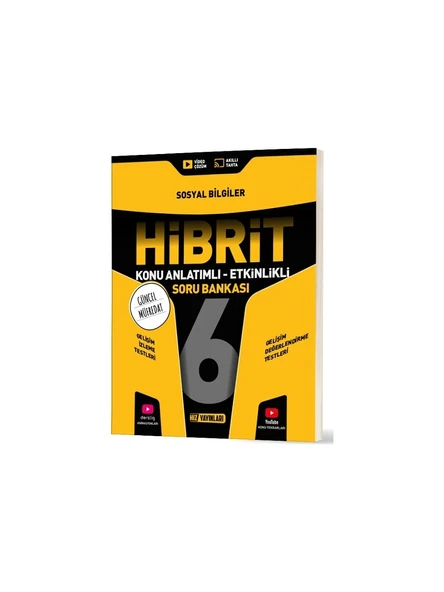 Hız Yayınları 6.sınıf Hibrit Sosyal Bilgiler Soru Bankası Yeni ürün görseli