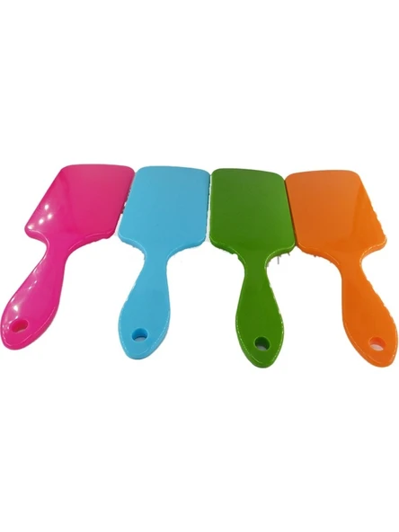 new and single Saç Fön Tarağı Fırçası Renkli Kare Tarak - 5