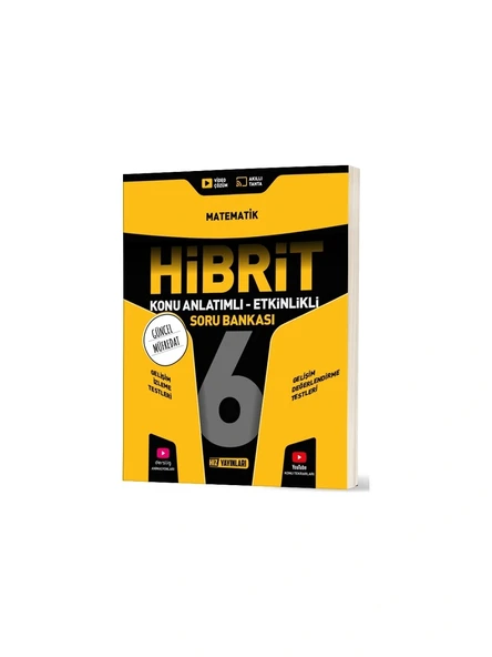 Hız Yayınları 6.sınıf Hibrit Matematık Soru Bankası Yeni ürün görseli