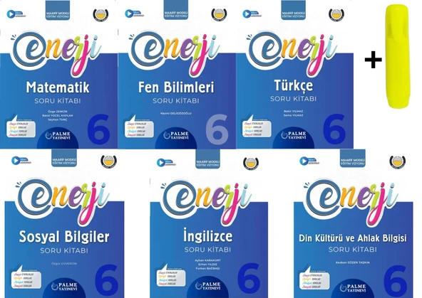 Palme 6.sınıf Enerji Matematik Fen Türkçe Sosyal İngilizce Din Soru Kitabı *yeni* ürün görseli