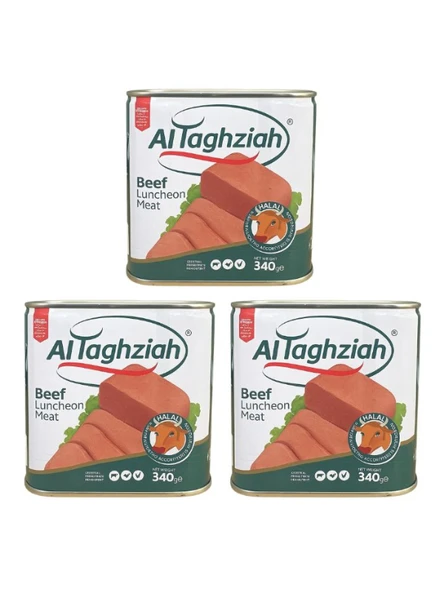 AL TAGHZIAH BEEF LUNCHEON MEAT ( ET SALAM ) 340 GR X3 ADET - 1