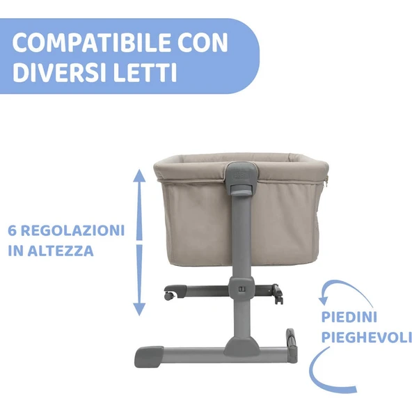 NEXT2ME Essential Crib - Dune Relux - Resim 4