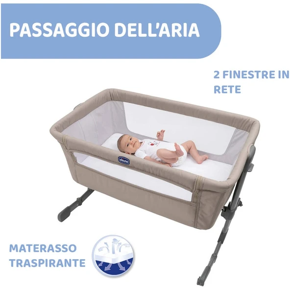 NEXT2ME Essential Crib - Dune Relux - Resim 3