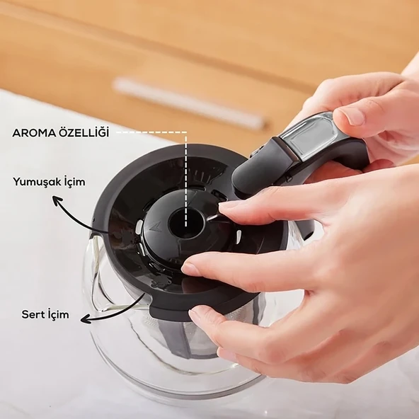 Karaca Hatır Plus 5 in 1 Konuşan Közde ve Sütlü Türk Kahvesi ve Filtre Kahve Makinesi Black Chrome - Resim 6